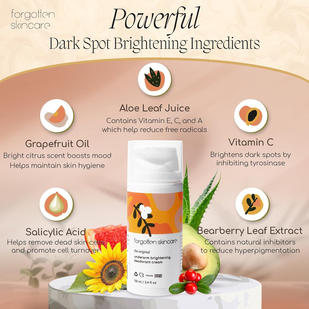 Forgotten Skincare The Original Underarm Brightening Deodorant Cream 50ml