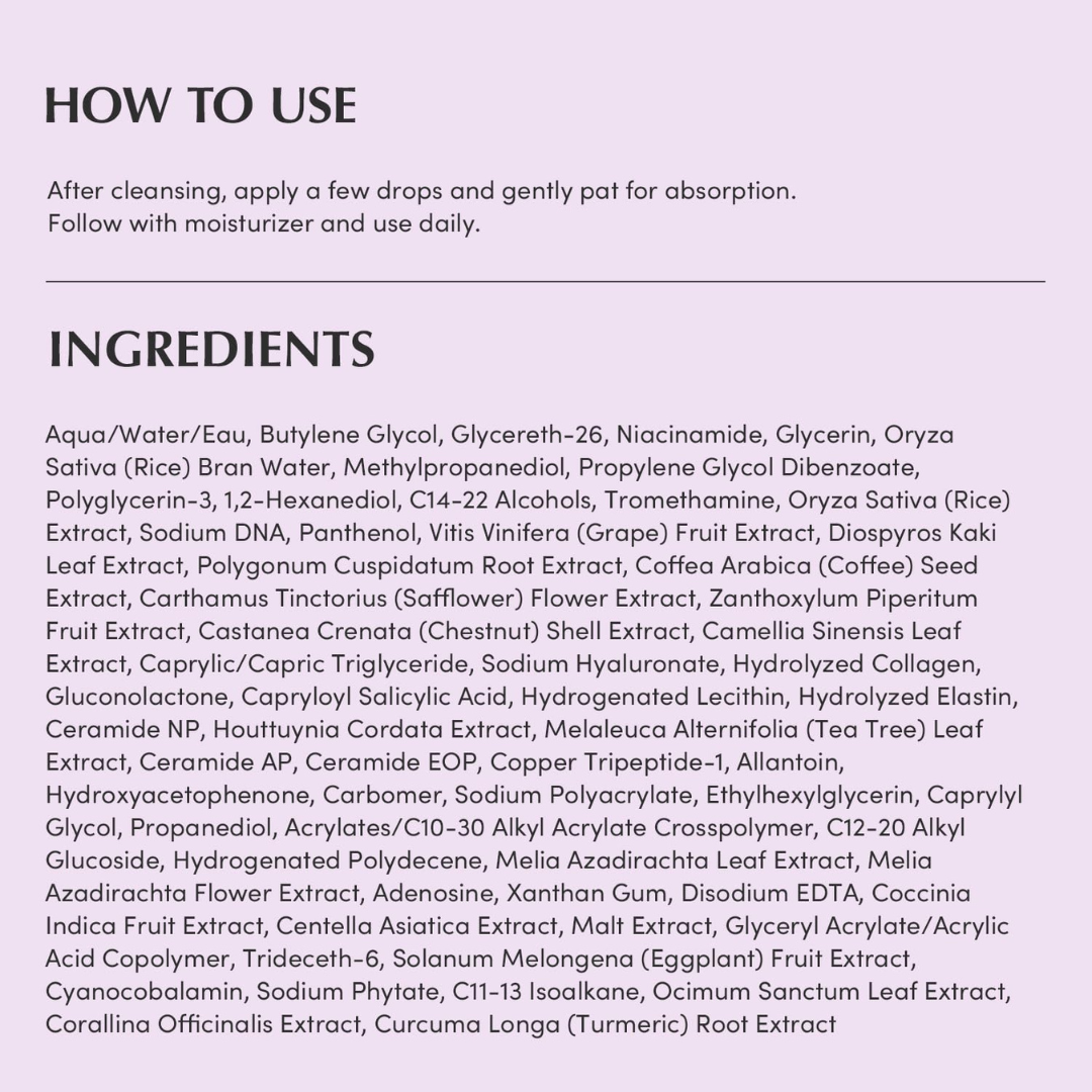 EQQUALBERRY Purple PDRN Pore Minimising Serum 30ml