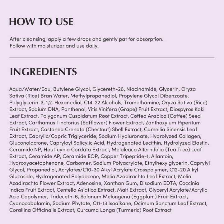 EQQUALBERRY Purple PDRN Pore Minimising Serum 30ml