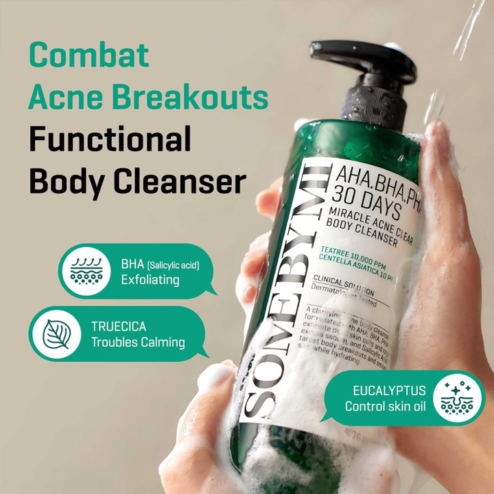 AHA BHA PHA 30 Days Miracle Acne Clear Body Cleanser 400g 2