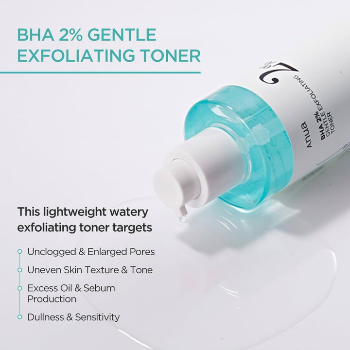 ANUA BHA 2% Gentle Exfoliating Toner 150ml what it does