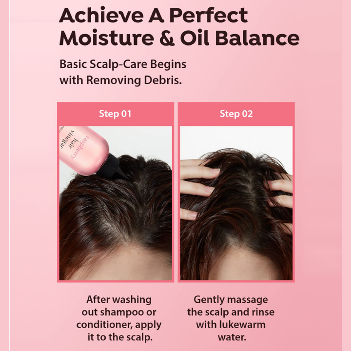 A'PIEU Raspberry Hair Vinegar Rinse 200ml how to use