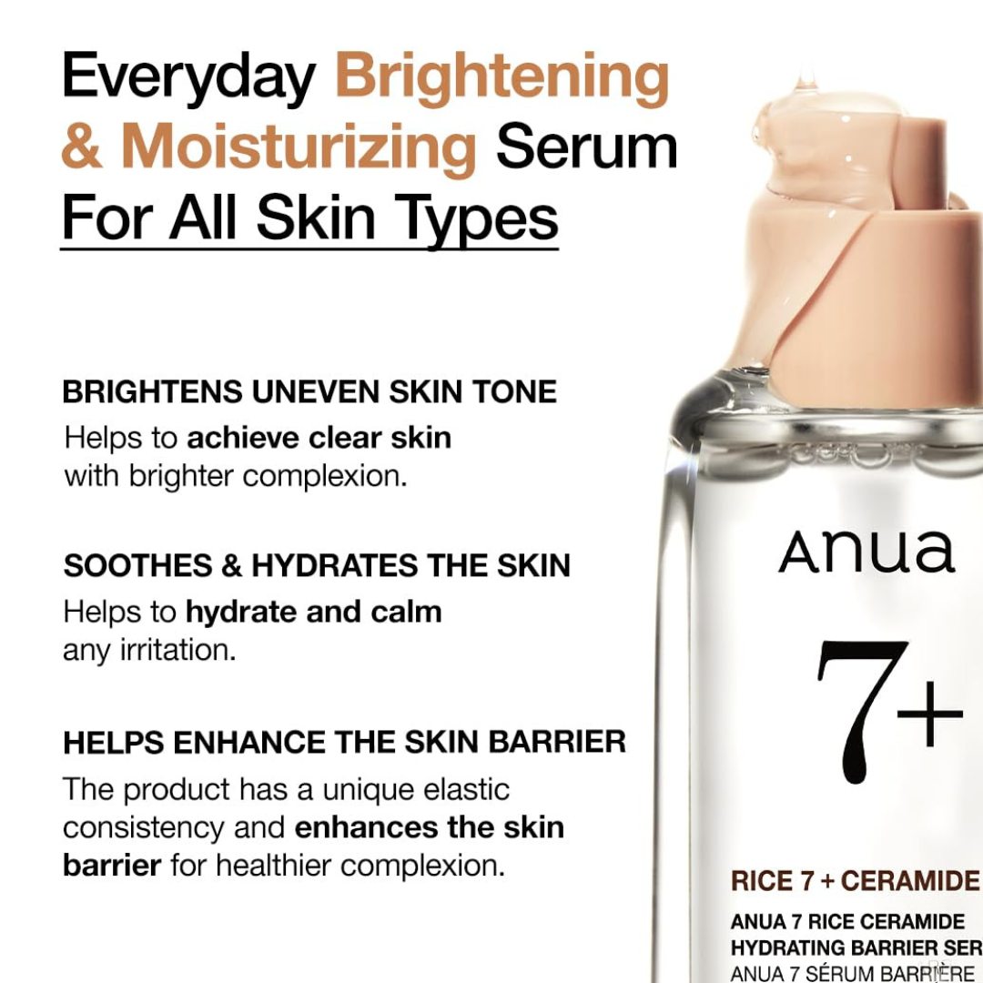 Anua 7 Rice Ceramide Hydrating Barrier Serum 50ml what it does 2