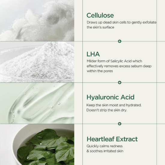 Anua Heartleaf LHA Moisture Peeling Gel 120ml ingredeients