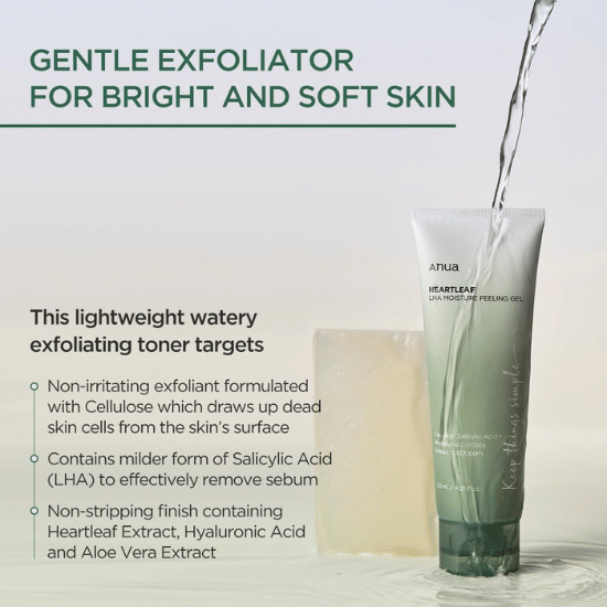 Anua Heartleaf LHA Moisture Peeling Gel 120ml what it does