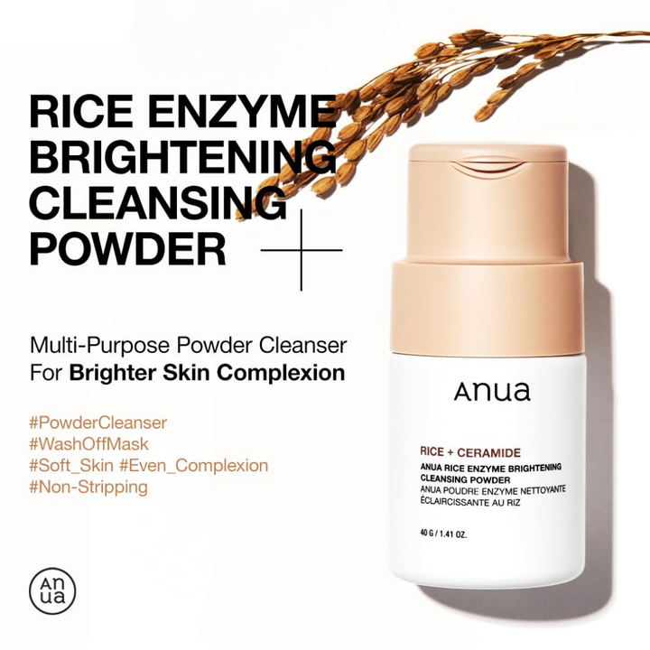 Anua Rice Enzyme Brightening Cleansing Powder 40g what it does
