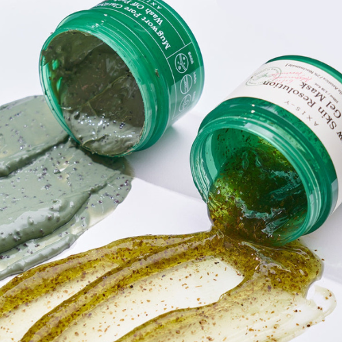 Axis-Y Mugwort Pore Clarifying Wash Off Pack  and gel mask 2
