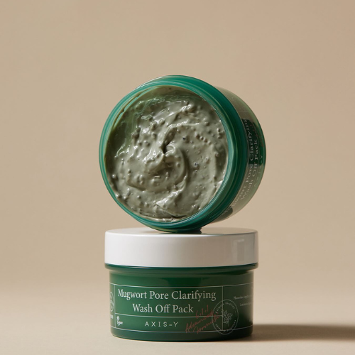 Axis-Y Mugwort Pore Clarifying Wash Off Pack close up 2