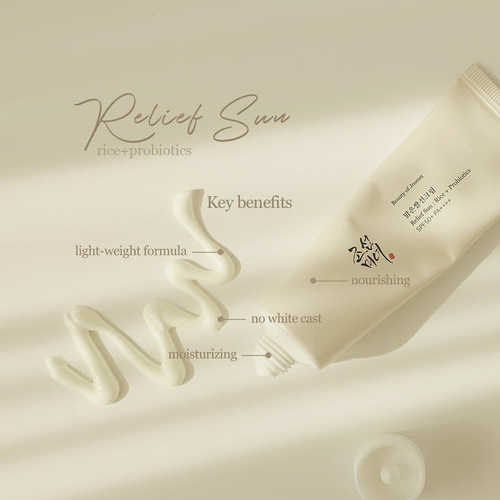 Beauty of Joseon Relief Sun: Rice+Probiotics SPF50+ benefits