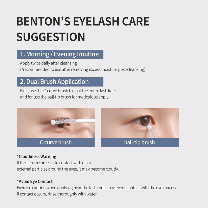 Benton Honest Eyelash Serum How to use