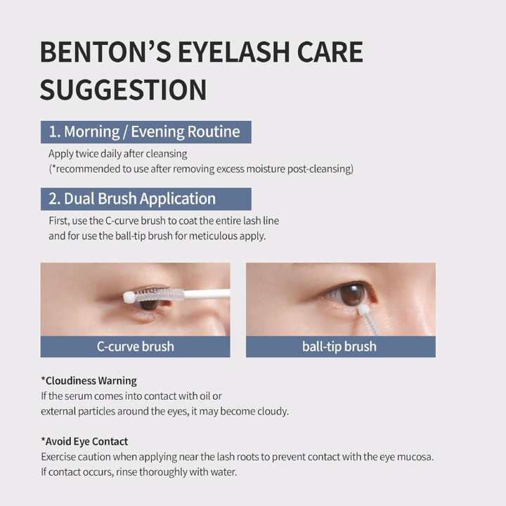 Benton Honest Eyelash Serum How to use