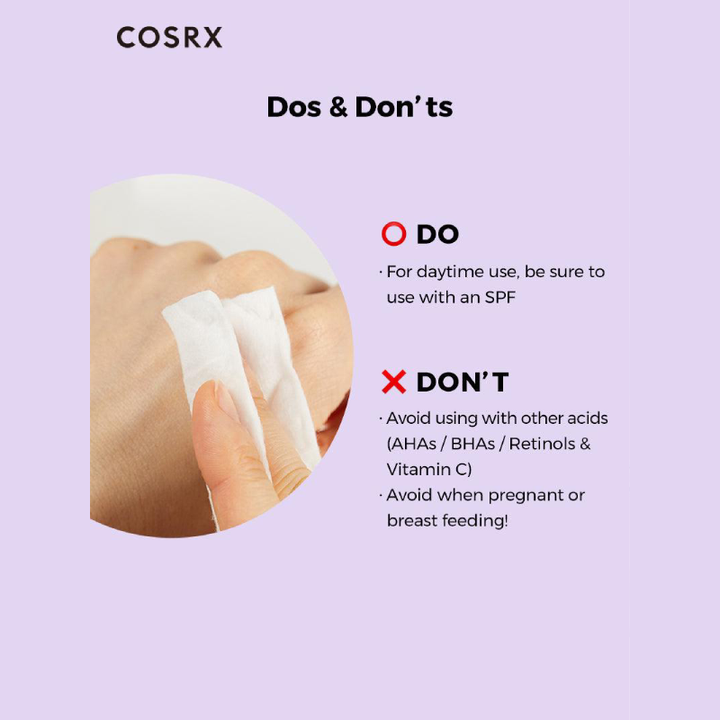 COSRX AHA/BHA Clarifying Treatment Toner Dos and Donts