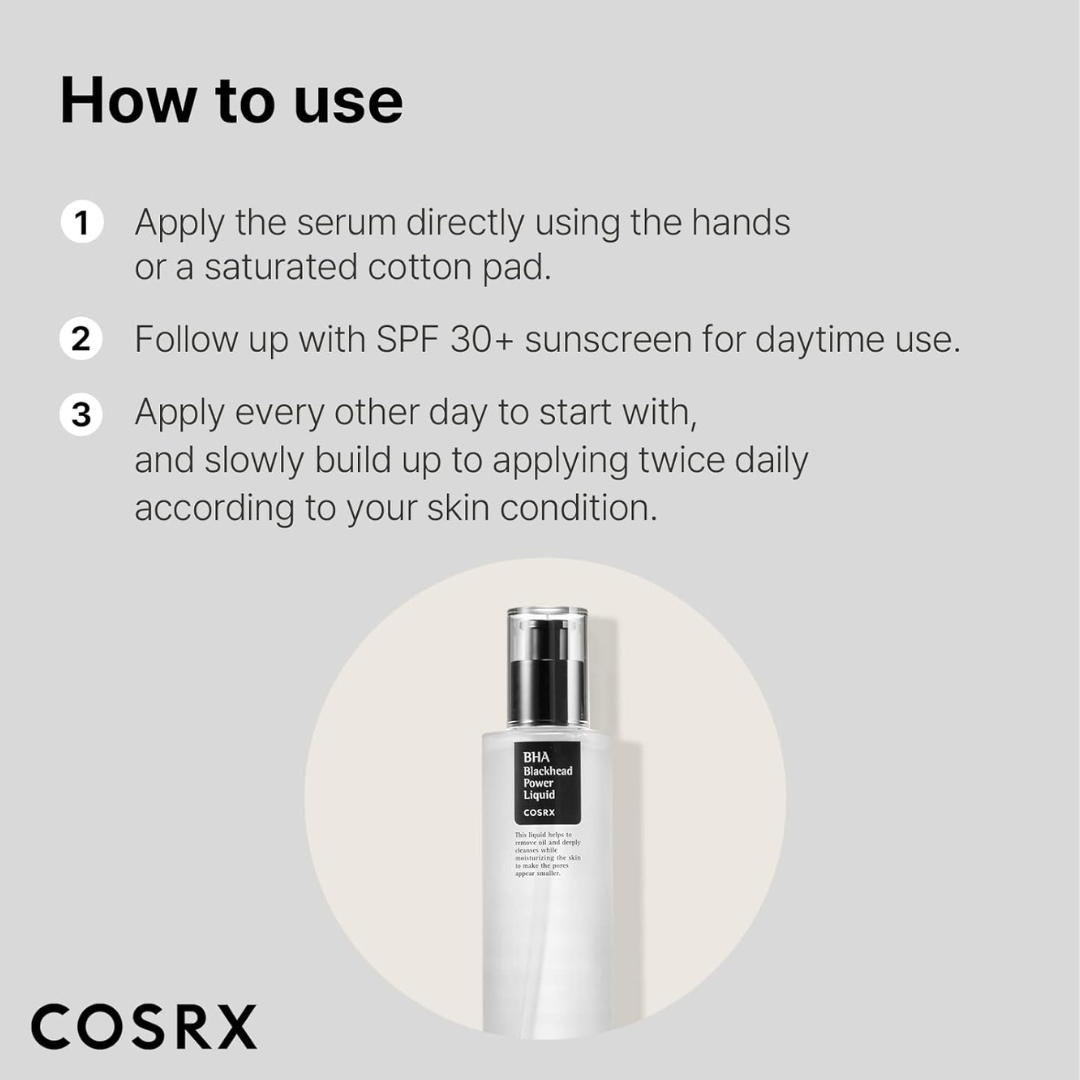 COSRX BHA Blackhead Power Liquid How to Use