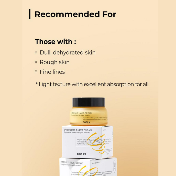 COSRX Full Fit Propolis Light Cream 65g Recommended for