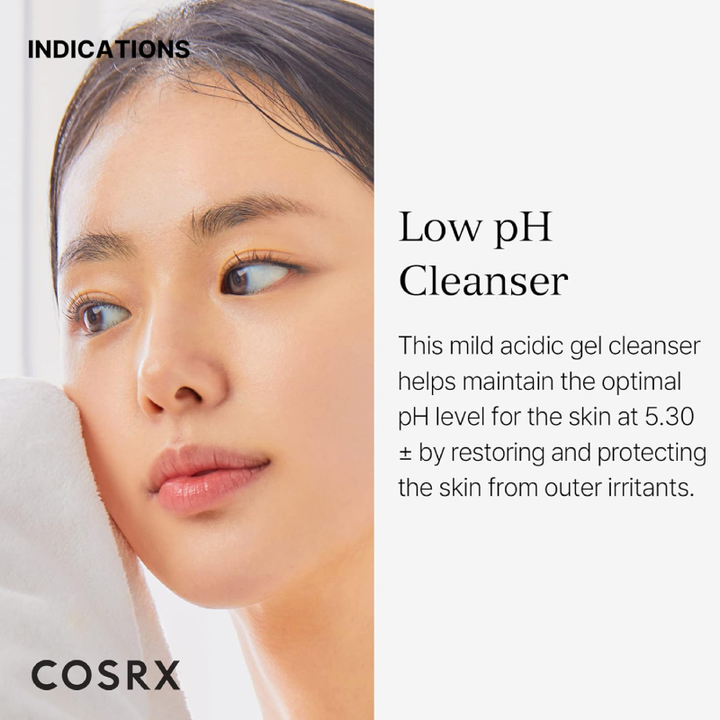 COSRX Low pH Good Morning Cleanser 150ml indication