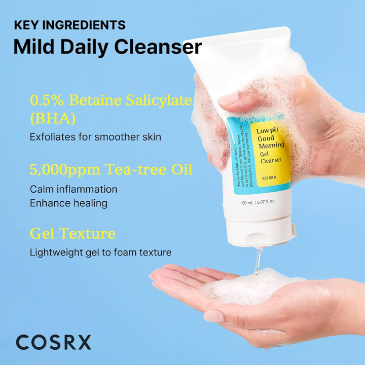 COSRX Low pH Good Morning Cleanser 150ml ingredients