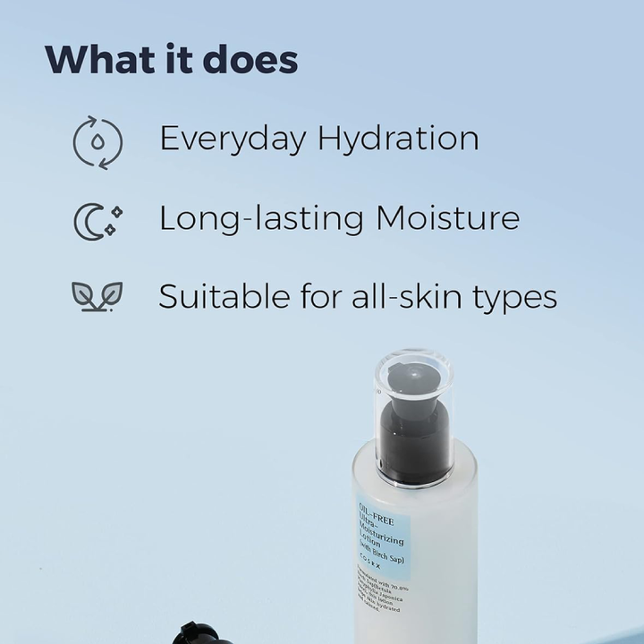  COSRX Oil Free Ultra Moisturizing Lotion what it does