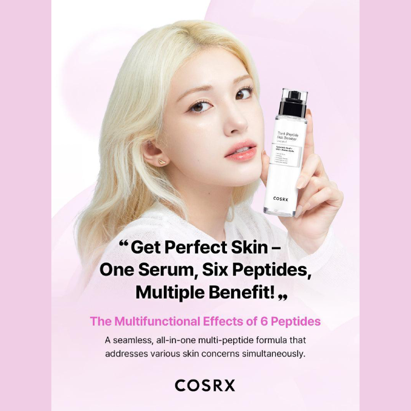 COSRX The 6 Peptide Skin Booster Serum 150ml benefits one serum six peptides