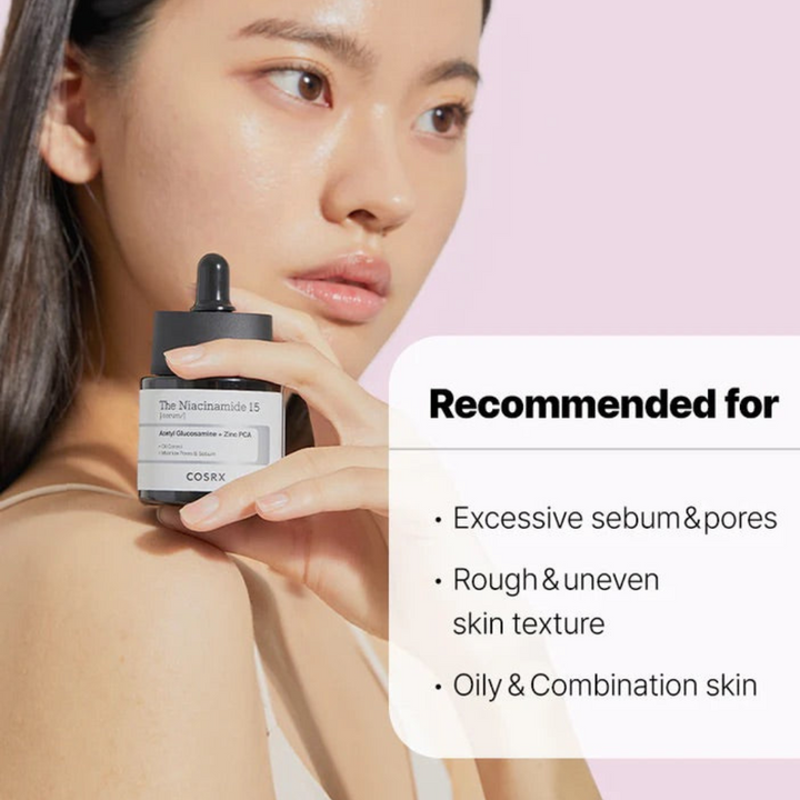 COSRX The Niacinamide 15 Serum recommended for