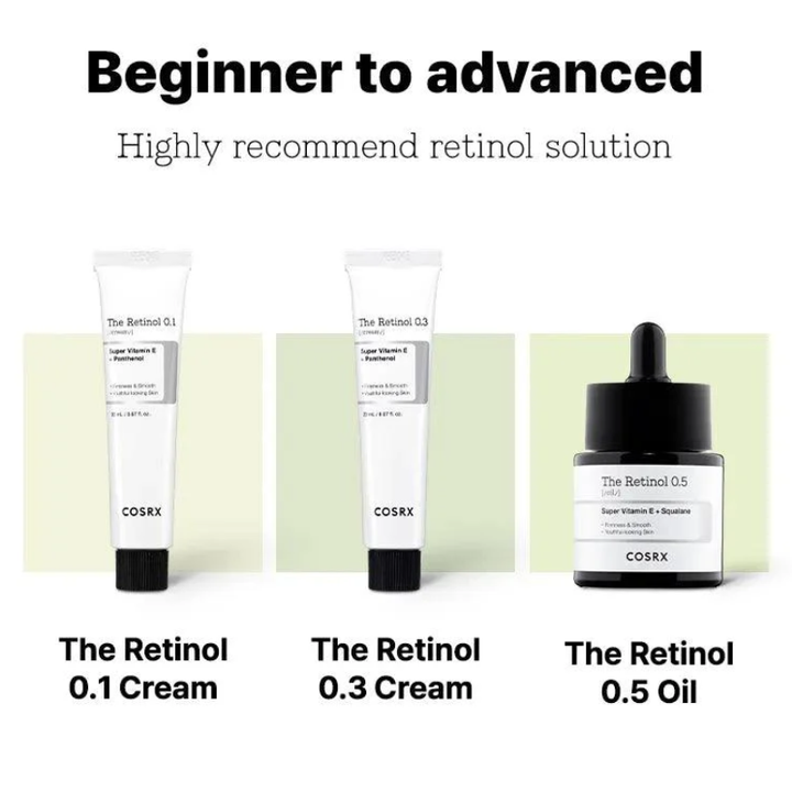 COSRX The Retinol 0.5 Oil beginner to advanced