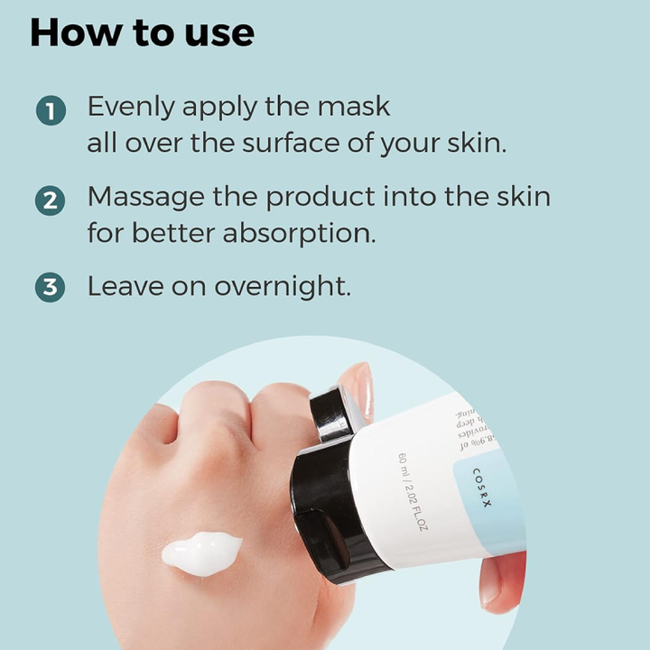 COSRX Ultimate Nourishing Rice Overnight Spa Mask how to use
