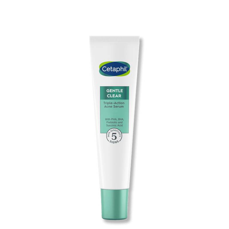 Cetaphil Gentle Clear Triple-Action Acne Treatment Serum for Sensitive Skin, 1 oz