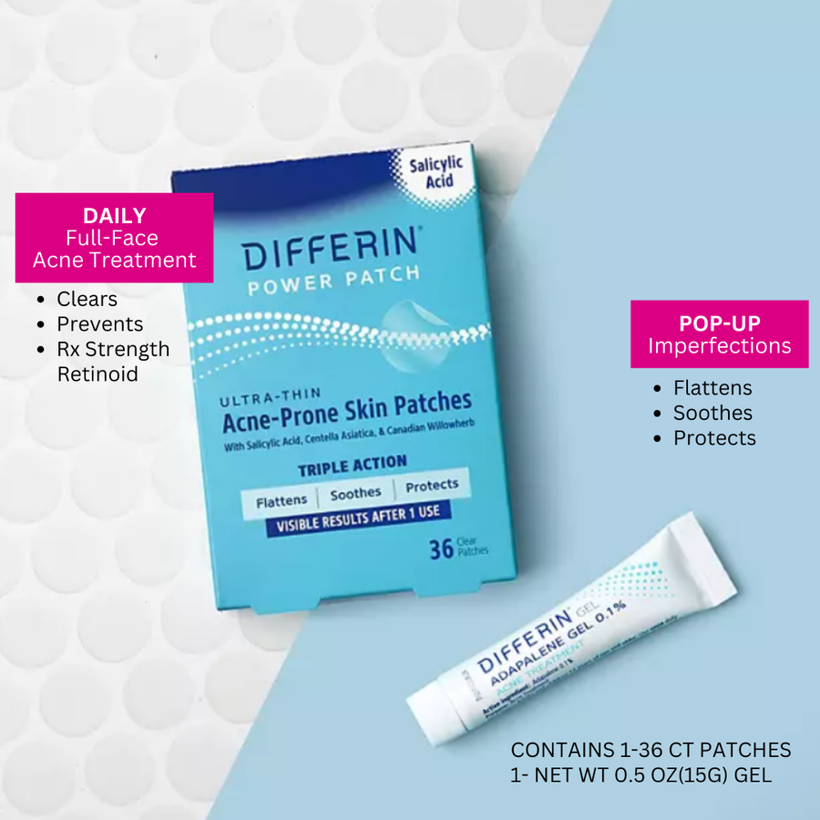 Differin Daily Full Face Acne Treatment Regimen Kit