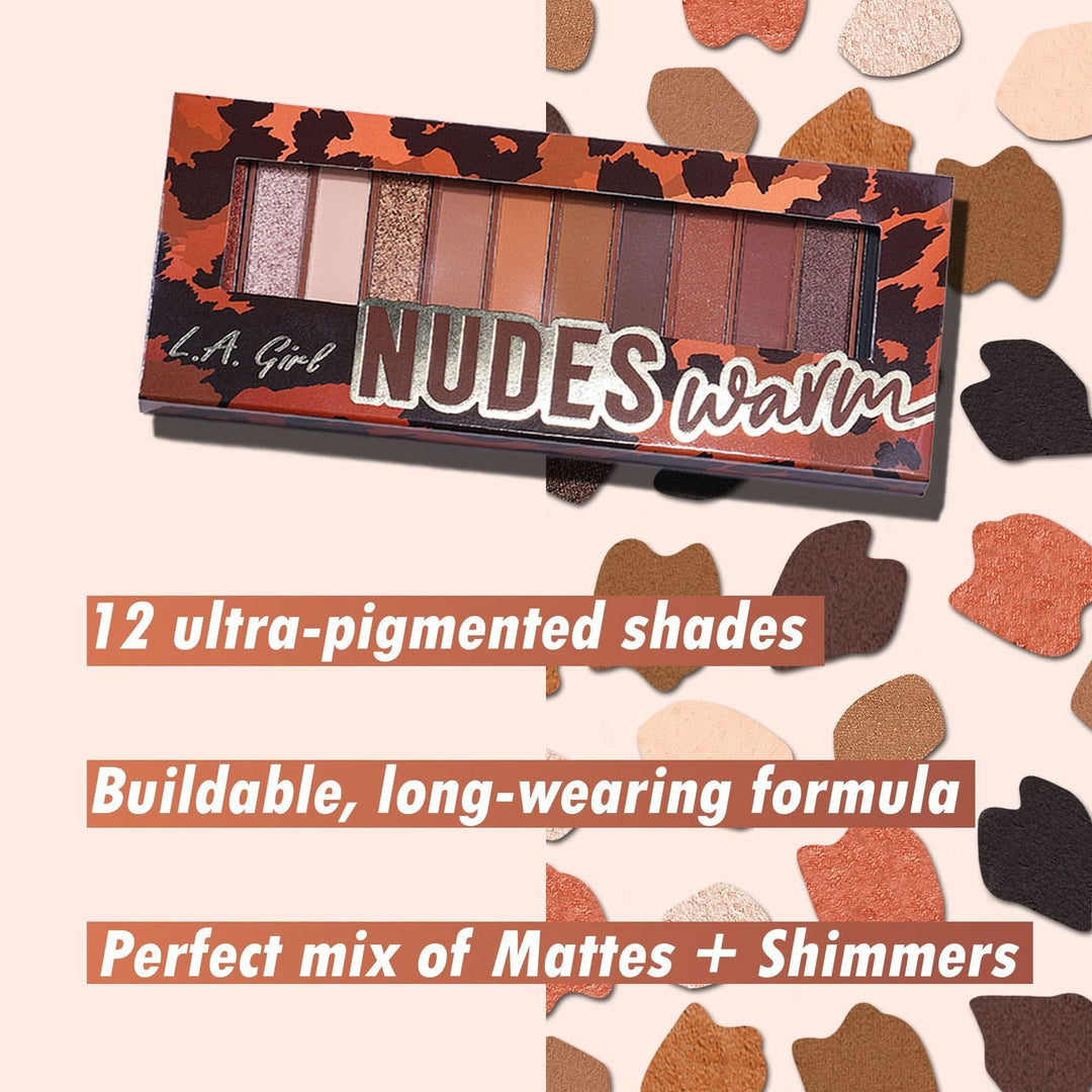 LA Girl Nudes Eyeshadow Palette - Warm