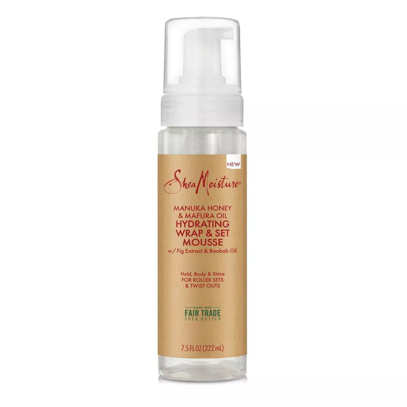 Shea Moisture Manuka Honey & Mafura Oil Hydrating Wrap & Set Hair Mousse