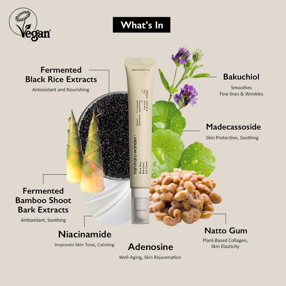 Haruharu Wonder Black Rice Bakuchiol Eye Cream 20ml 3