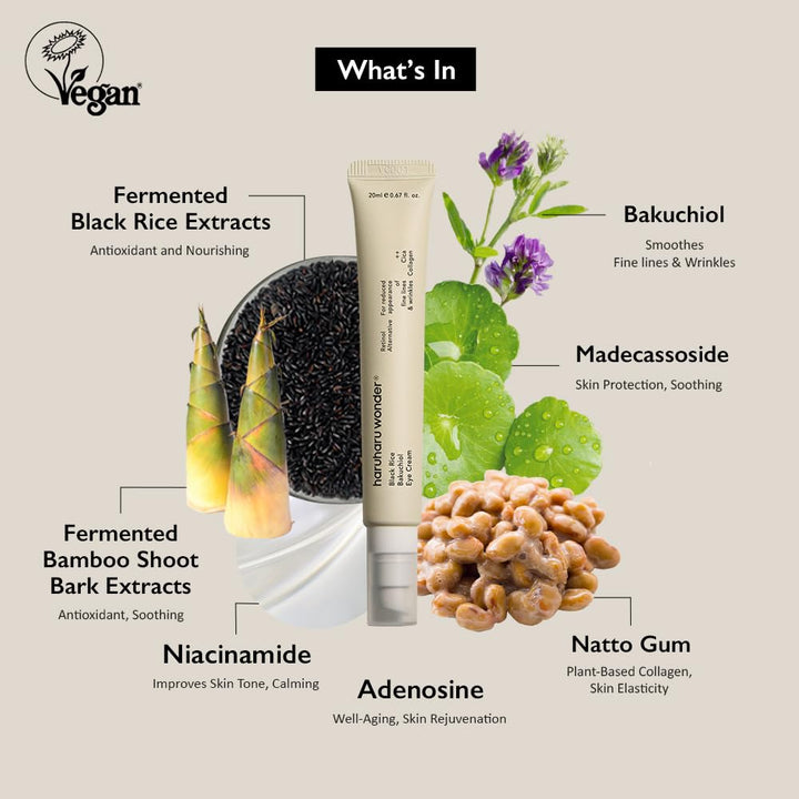 Haruharu Wonder Black Rice Bakuchiol Eye Cream 20ml 3