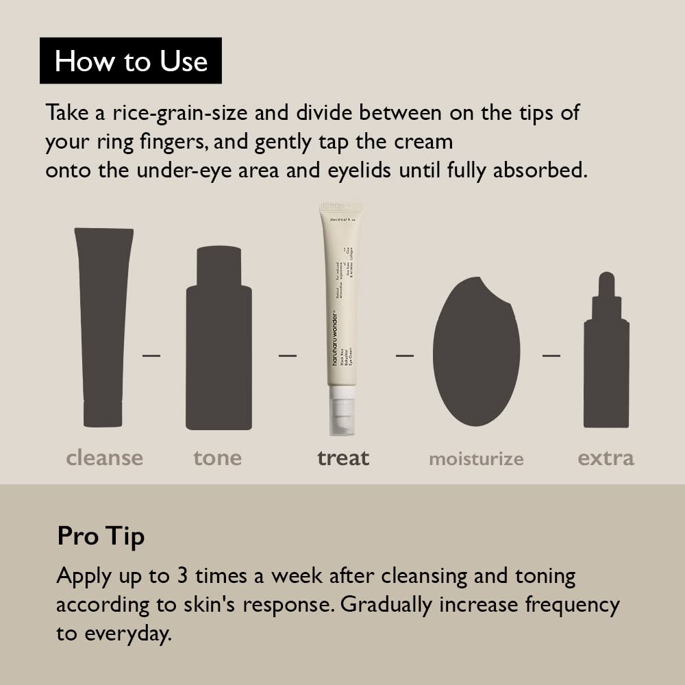 Haruharu Wonder Black Rice Bakuchiol Eye Cream 20ml how to use