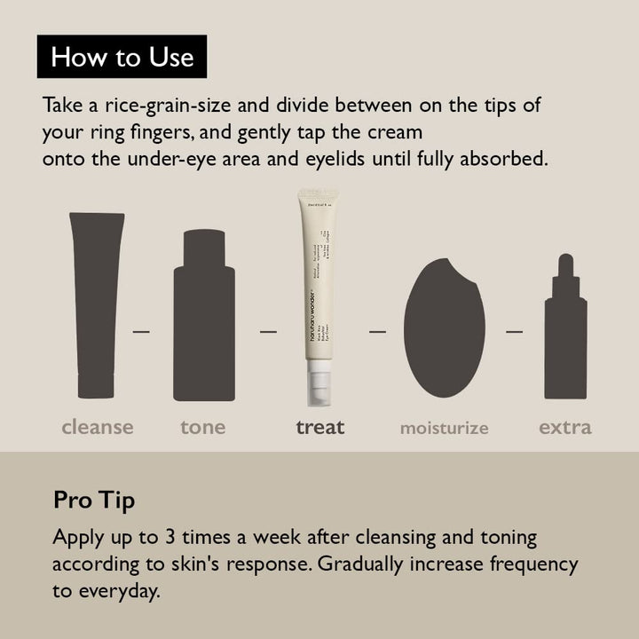 Haruharu Wonder Black Rice Bakuchiol Eye Cream 20ml how to use