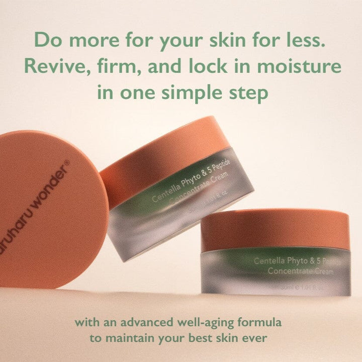 Haruharu Wonder Centella Phyto & 5 Peptide Concentrate Cream what it does 5