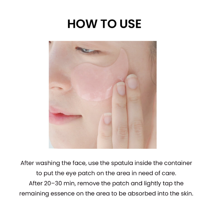 Heimish Bulgarian Rose Water Hydrogel Eye Patch How to Use
