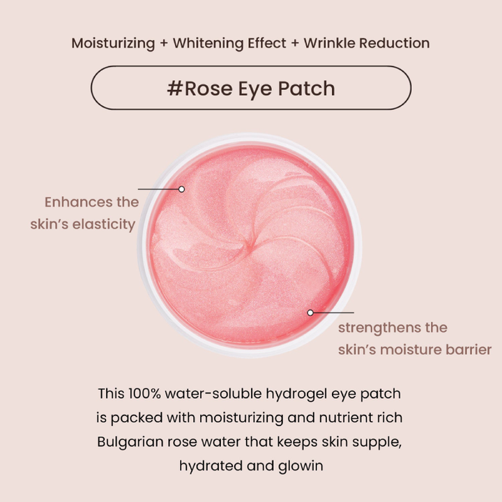 Heimish Bulgarian Rose Water Hydrogel Eye Patch benefits
