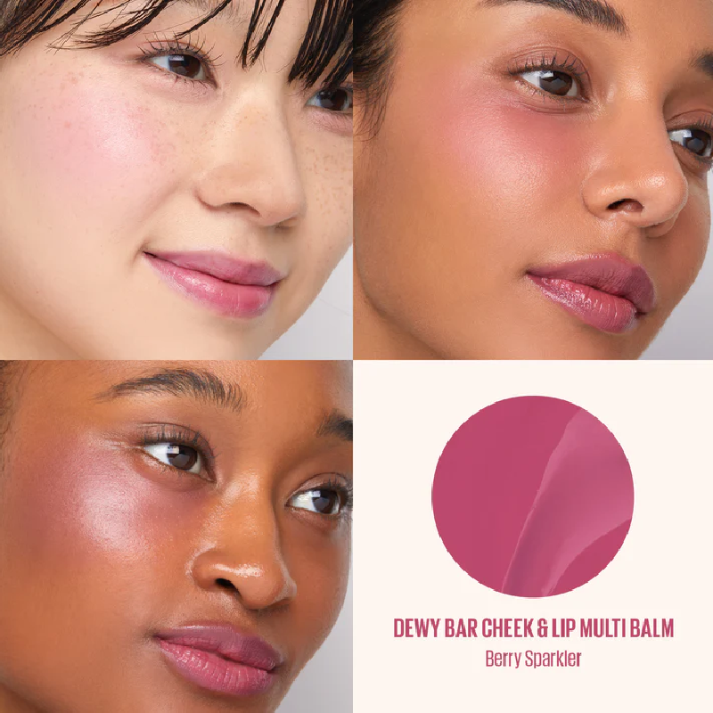 KAJA DEWY BAR Cheek & Lip Multi Balm - Berry Sparkler 2