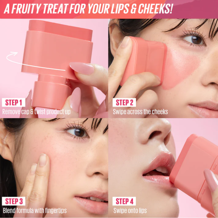 KAJA DEWY BAR Cheek & Lip Multi Balm - Berry Sparkler 5