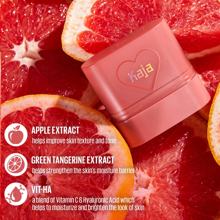 KAJA DEWY BAR Cheek & Lip Multi Balm - Grapefruit Gelato 3