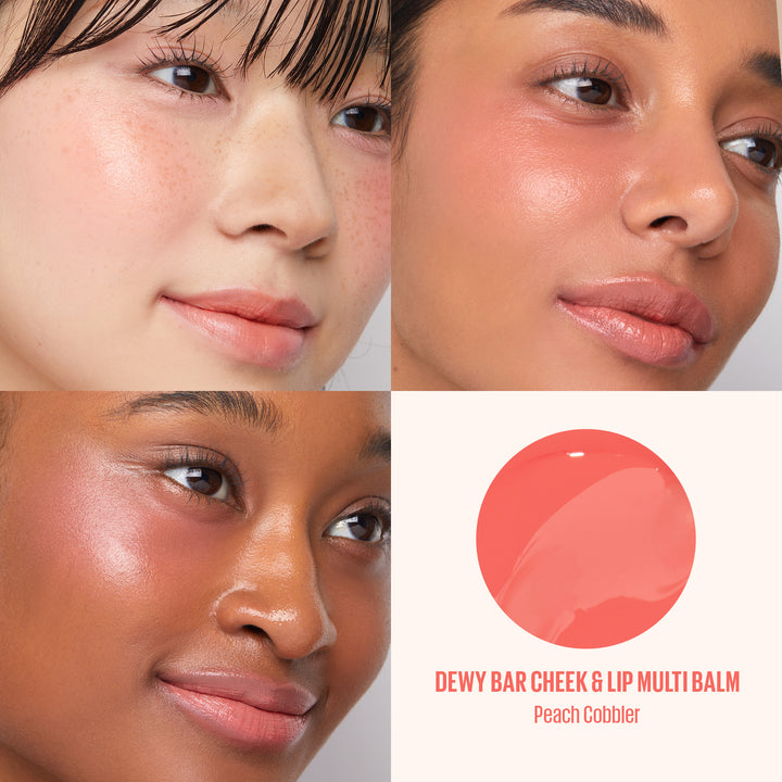 KAJA DEWY BAR Cheek & Lip Multi Balm - Peach Cobbler 2