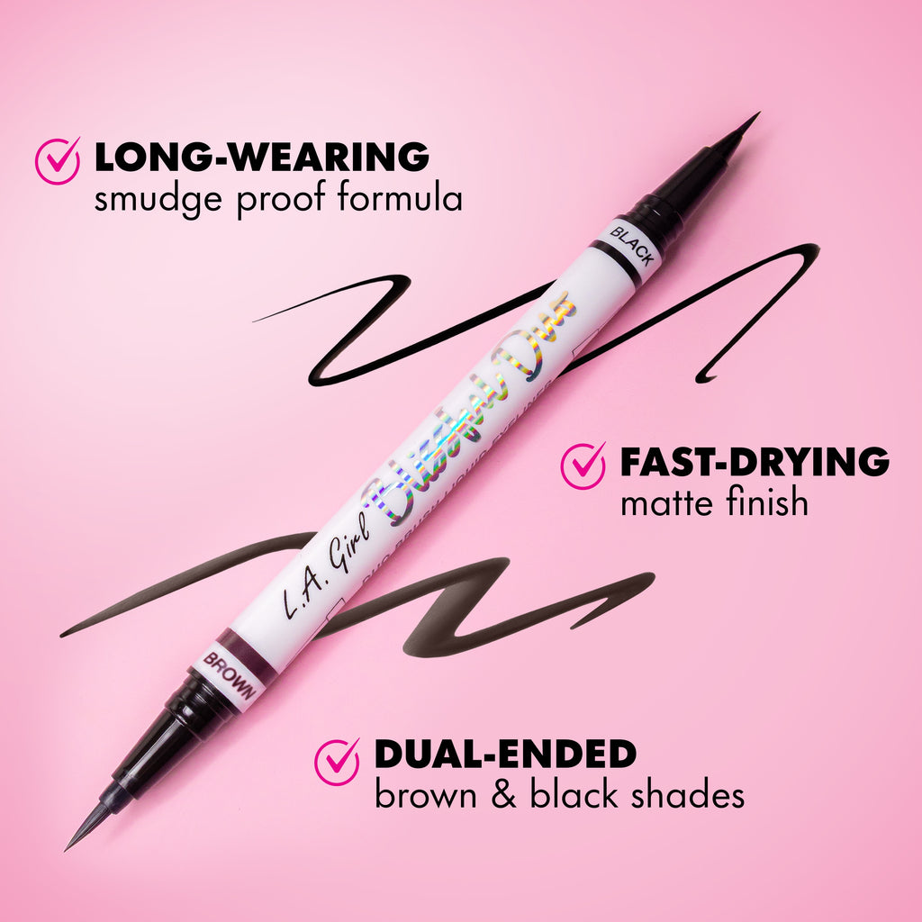 LA Girl Blissful Duo Brush Liquid Eyeliner