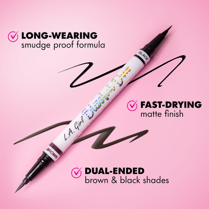 LA Girl Blissful Duo Brush Liquid Eyeliner