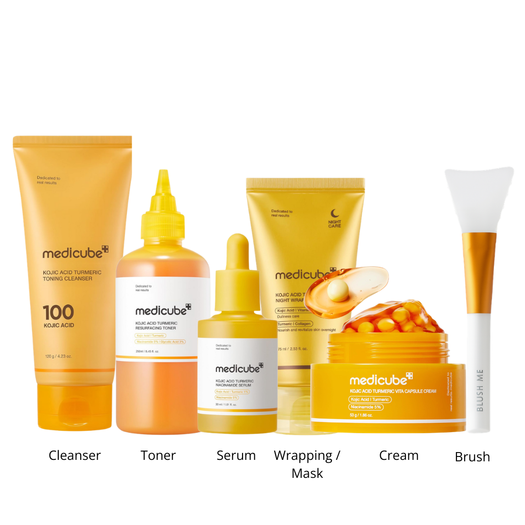 Medicube Kojic Acid Turmeric Brightening Routine