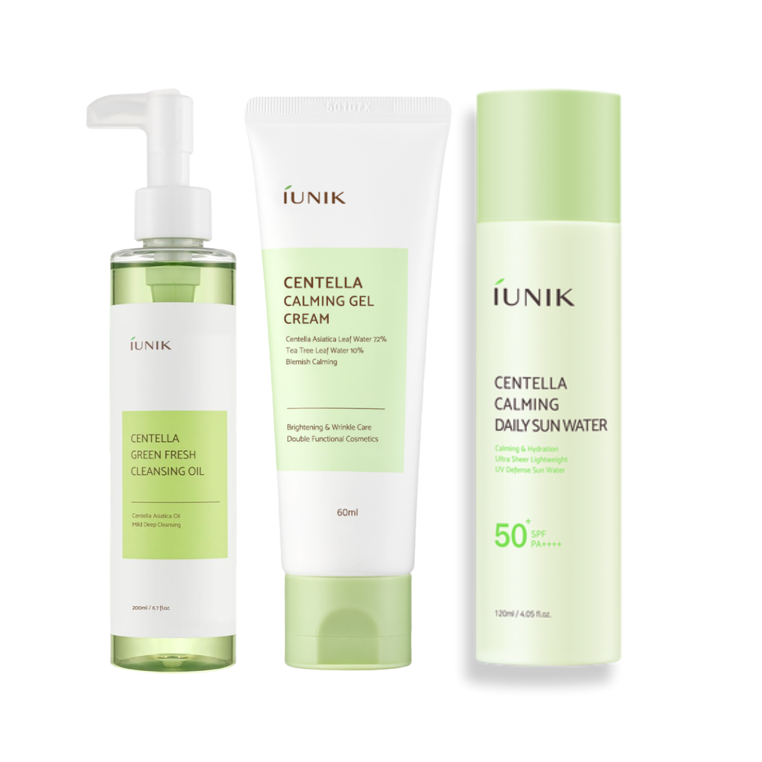 iUNIK Centella Cleanse, Calm & Protect Trio