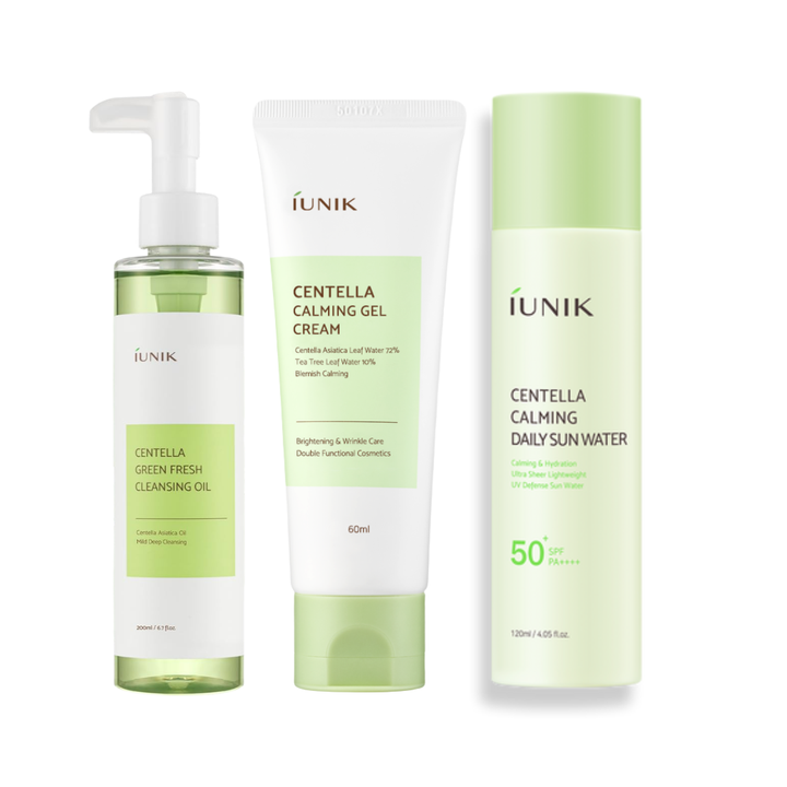 iUNIK Centella Cleanse, Calm & Protect Trio