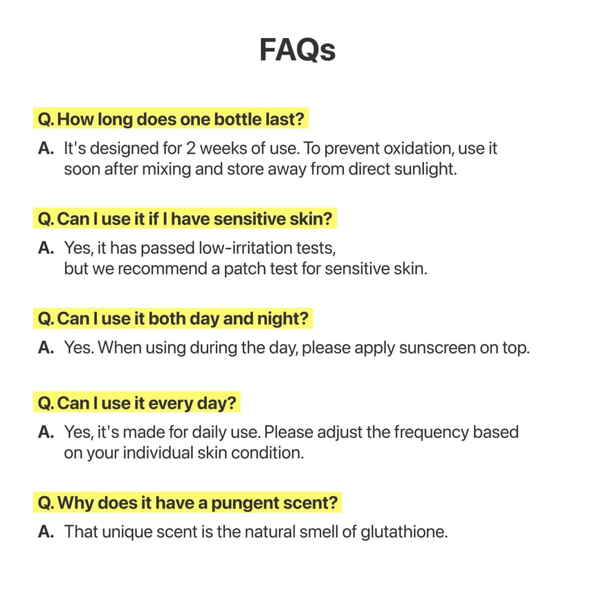 Numbuzin No.5 Glutathione TXA Advanced Dark Spot Ampoule Concentrate (10g+0.7g)