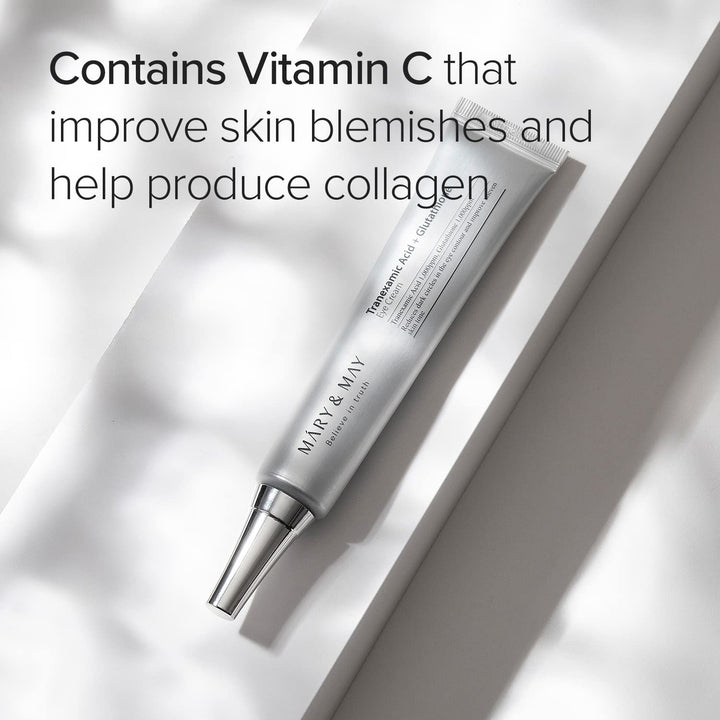 Mary & May Tranexamic Acid+ Glutathion Eye Cream 30ml what it does