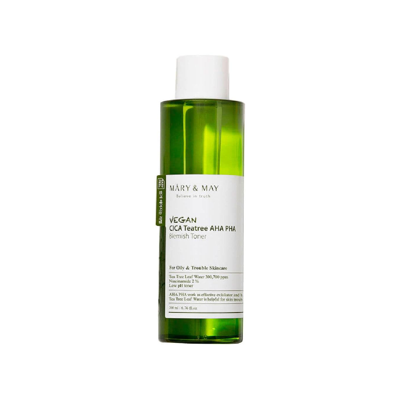 Mary & May Vegan CICA Tea Tree AHA PHA Toner MINI 30ml