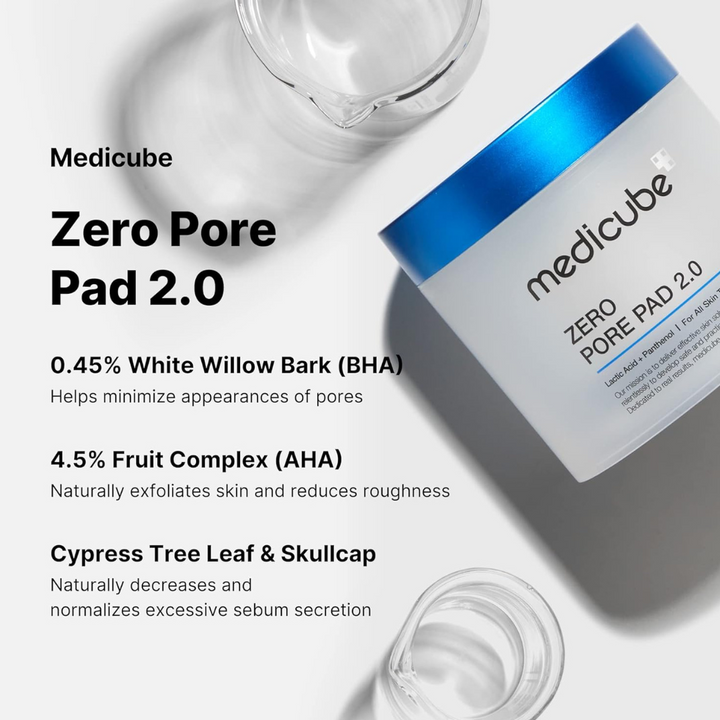 Medicube Zero Pore Pad 2.0 ingredients