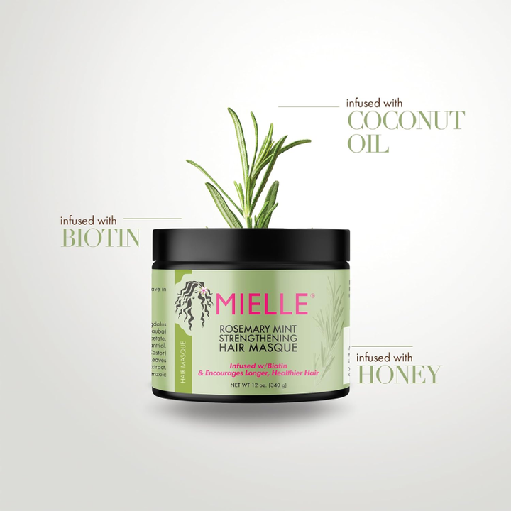 Mielle Rosemary Mint Strengthening Hair Masque 3